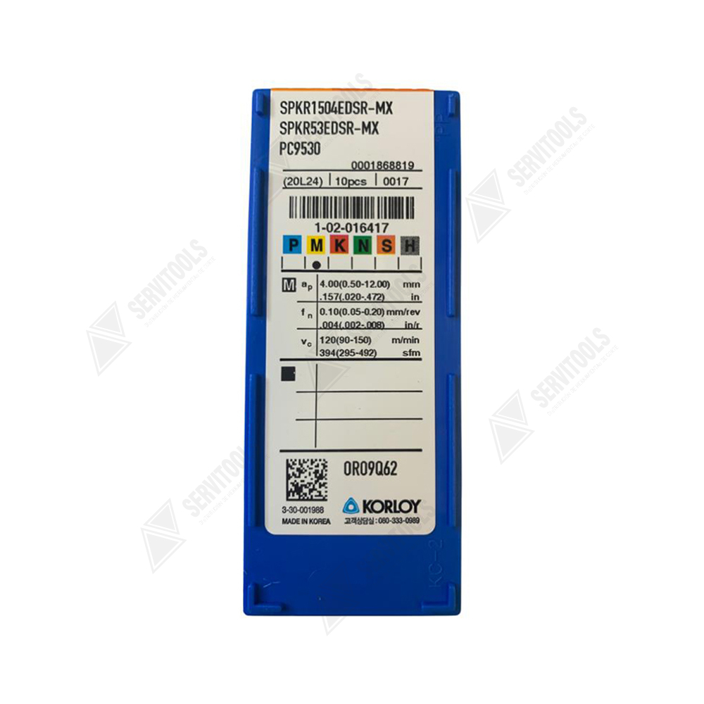 Inserto Korloy SPKR 1504EDSR MX PC9530 - Imagen 3