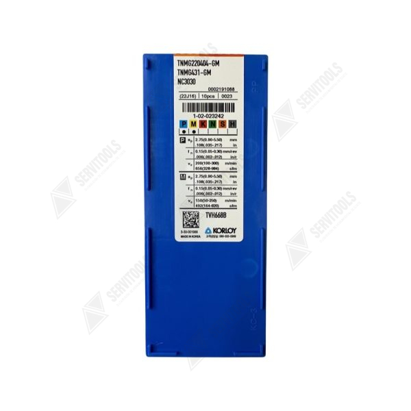 Inserto Korloy TNMG 220404 GM NC3030 - Imagen 3