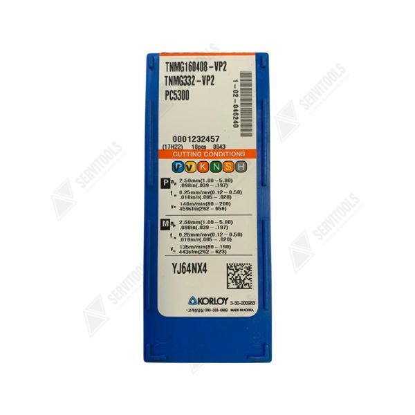Inserto Korloy TNMG 160408 HA/VP2 PC5300 - Imagen 3