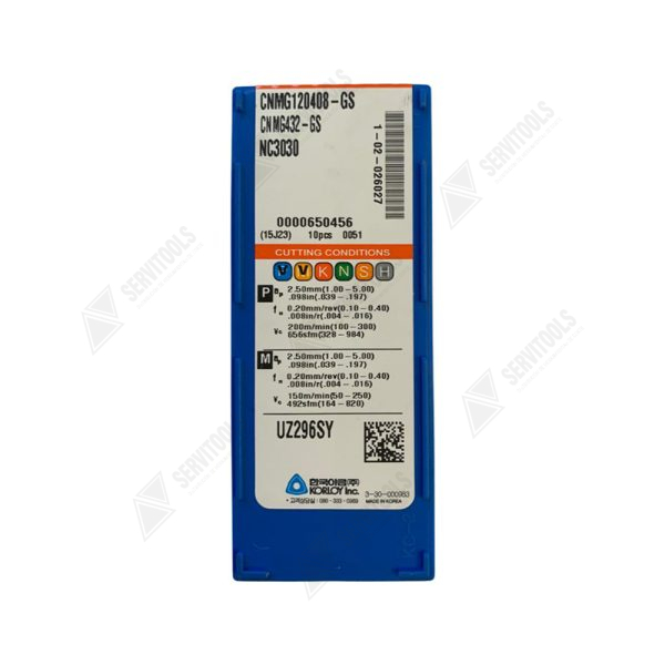 Inserto Korloy CNMG 120408 GK/GS  NC3030 - Imagen 3