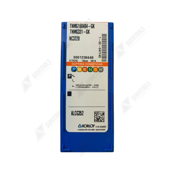 Inserto Korloy TNMG 160404 GK NC3220 - Imagen 3