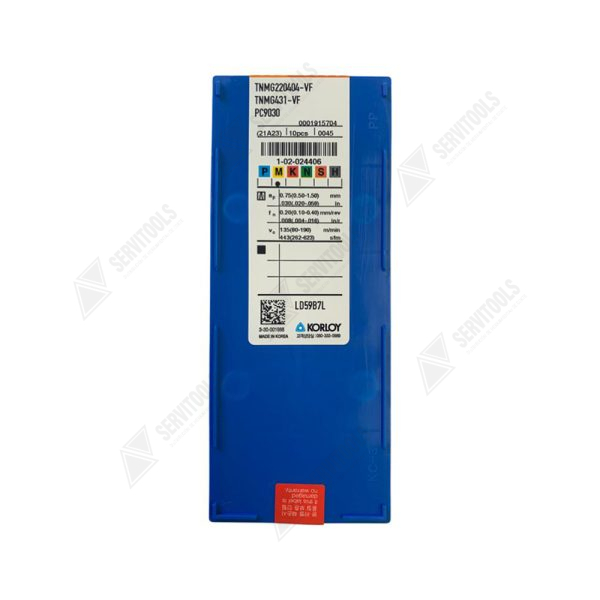 Inserto Korloy TNMG 220404 VF PC9030 - Imagen 3