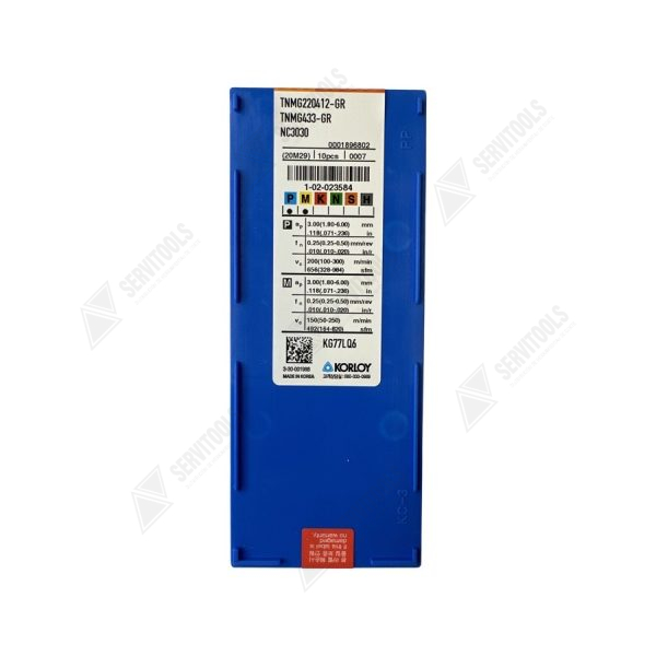 Inserto Korloy TNMG 220412 GR NC3030 - Imagen 3