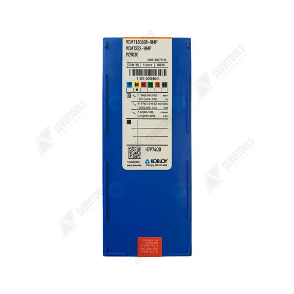 Inserto Korloy VCMT 160408 HMP PC9030 - Imagen 3