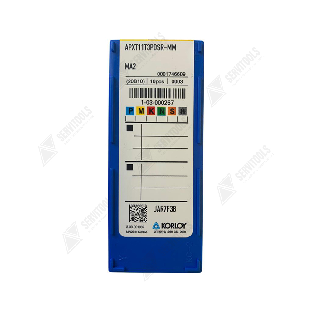 Inserto Korloy APXT 11T3PDSR MM MA2 - Imagen 3