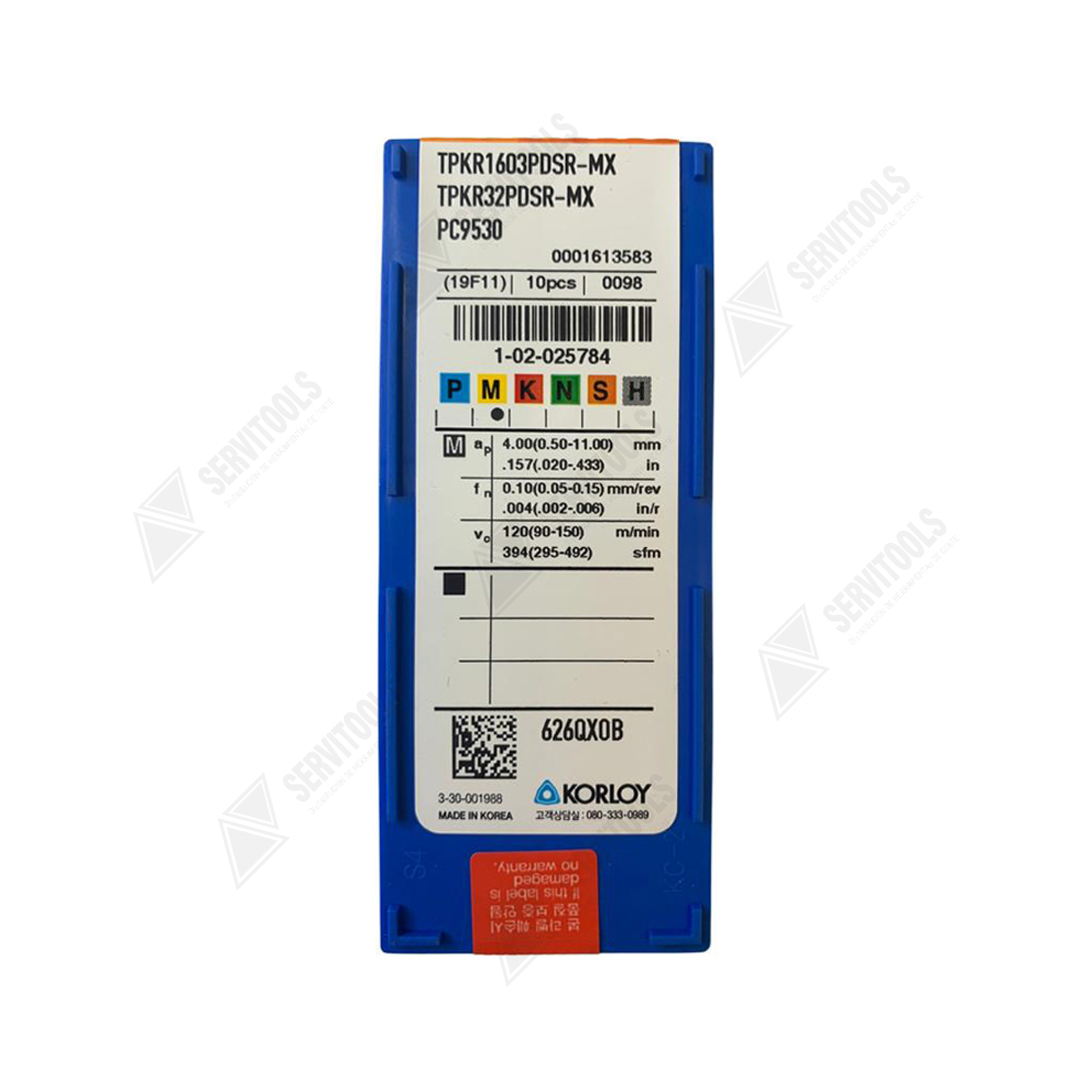 Inserto Korloy TPKR 1603PPSR MX PC9530 - Imagen 3