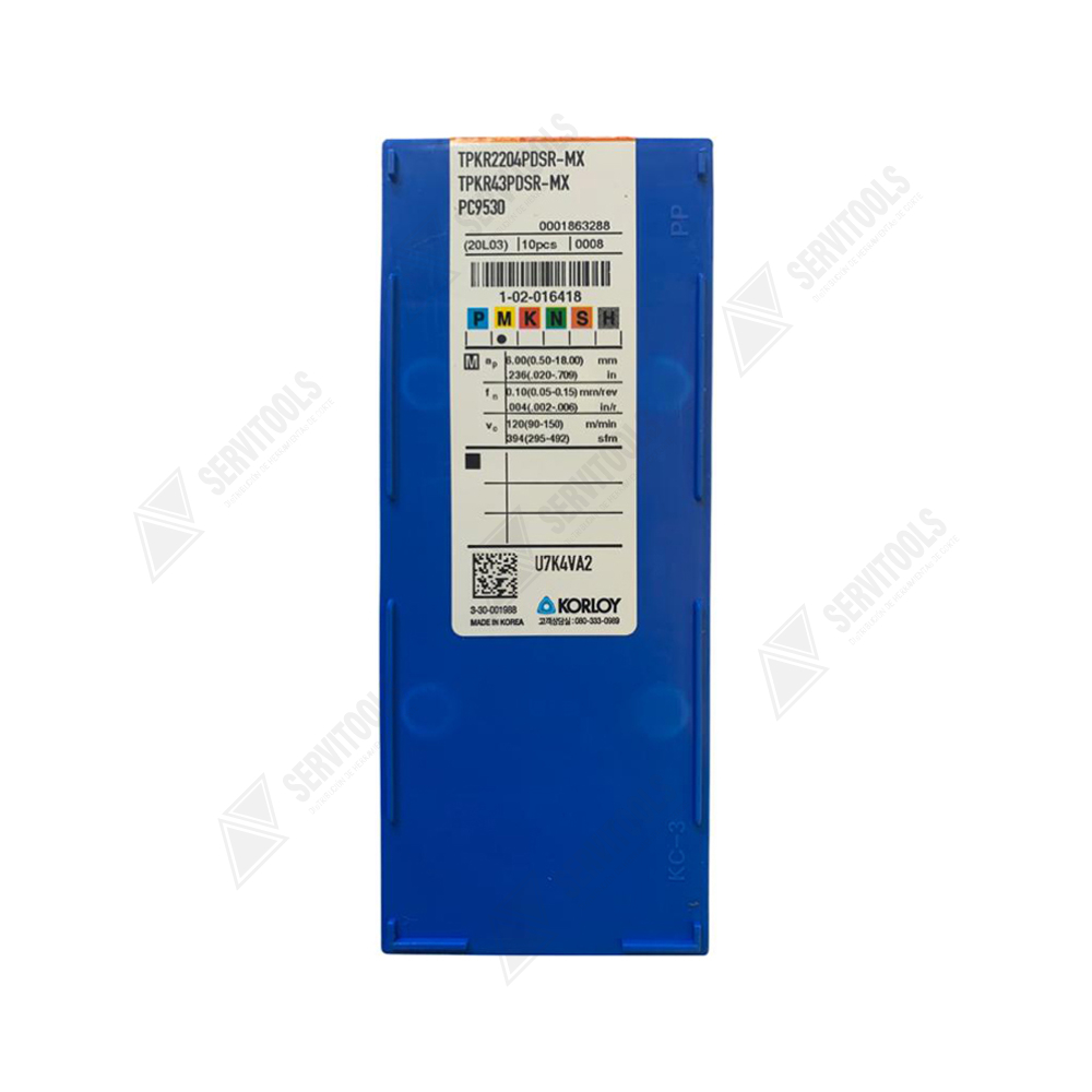 Inserto Korloy TPKR 2204PDSR MX PC9530 - Imagen 3