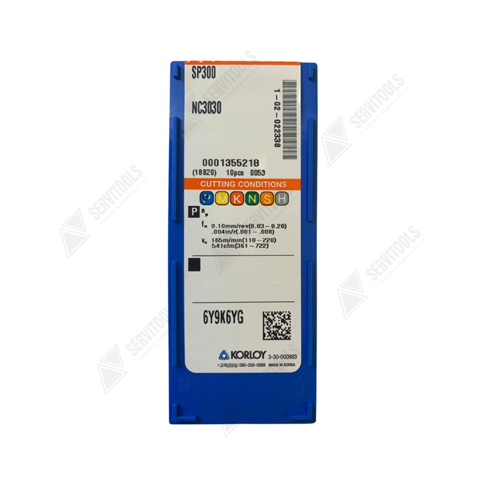 Inserto Korloy SP300 NC3030 - Imagen 3