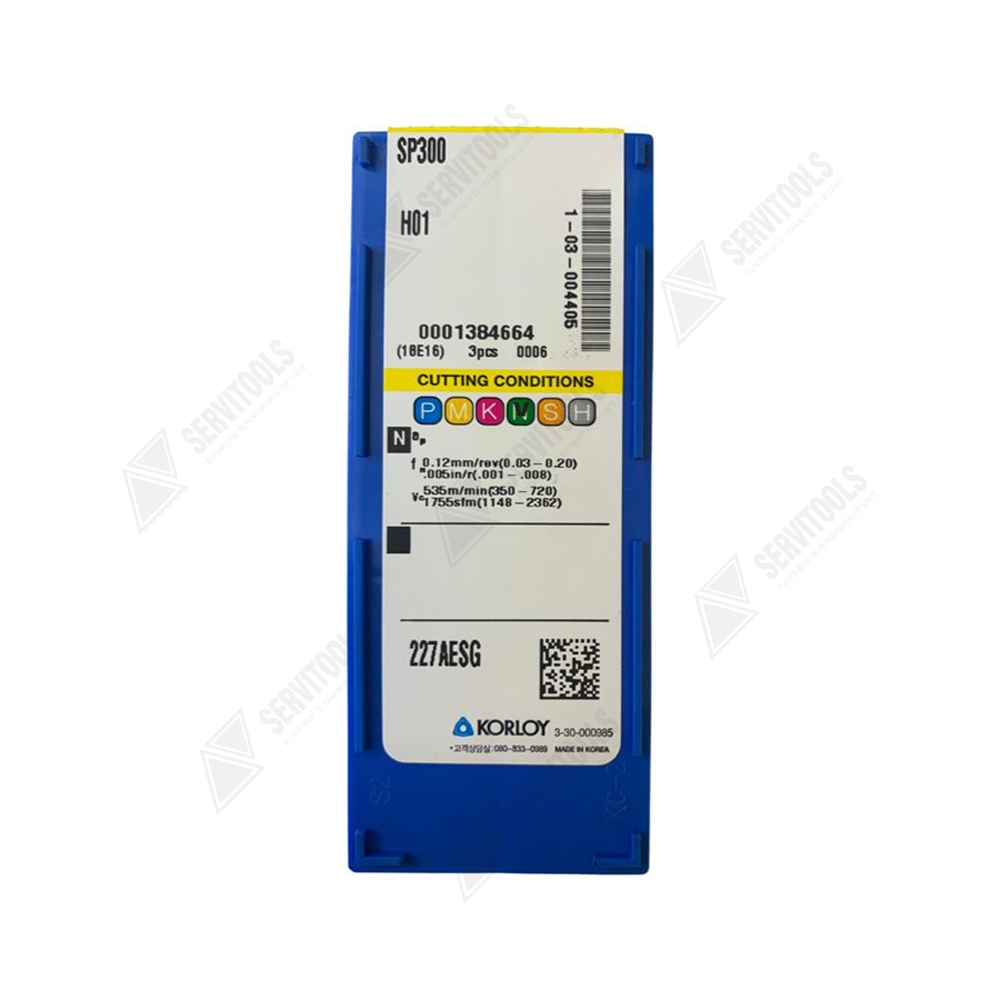 Inserto Korloy SP300-A H01 - Imagen 3
