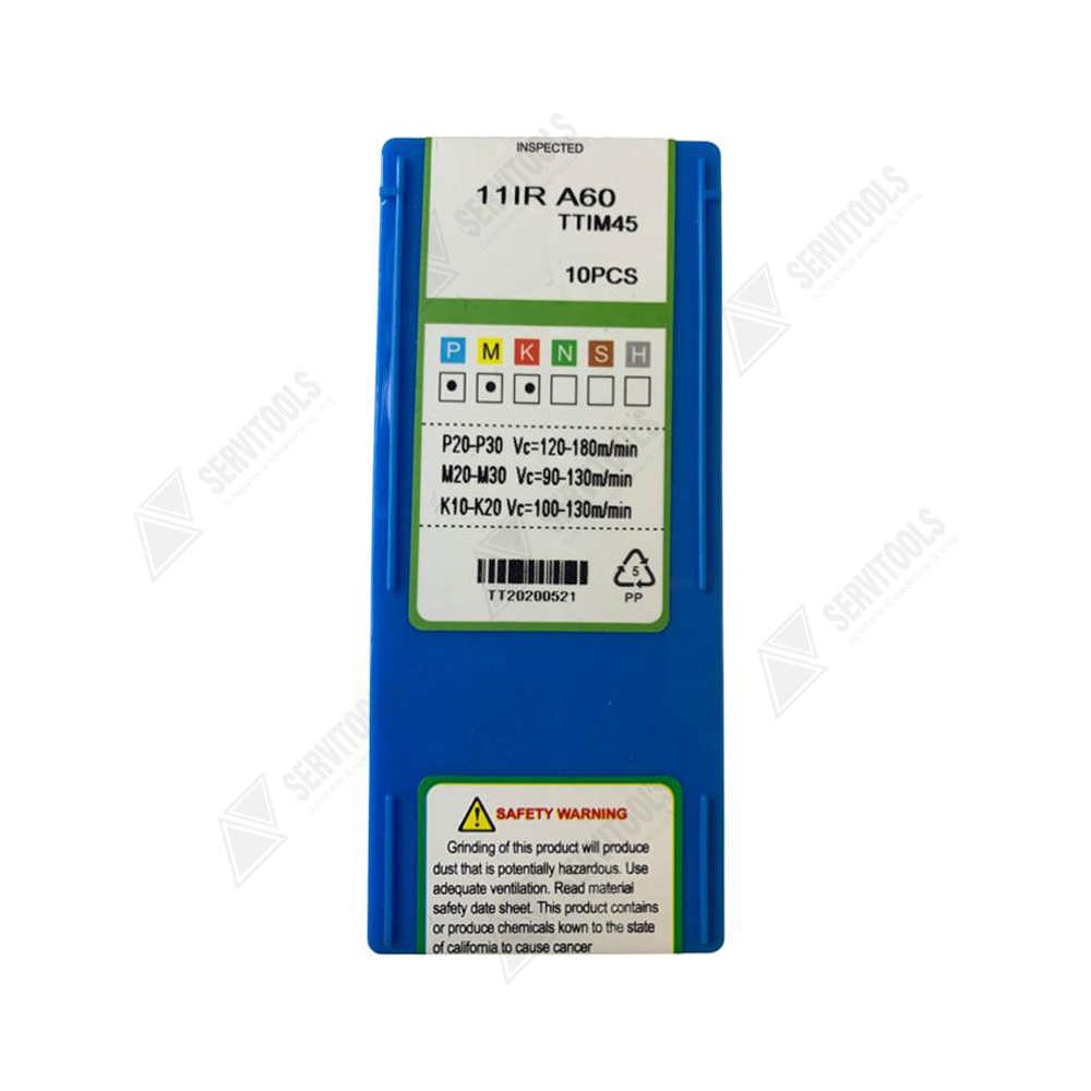 Inserto Metomet de Roscado 11IR-A60 TTI45(0,5-1,5)(48-16) - Imagen 3