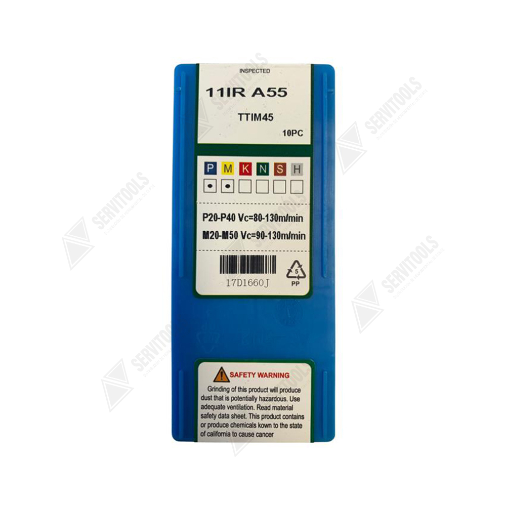 Inserto Metomet de Roscado 11IR-A55 TTI45(0,5-1,5)(48-16) - Imagen 3