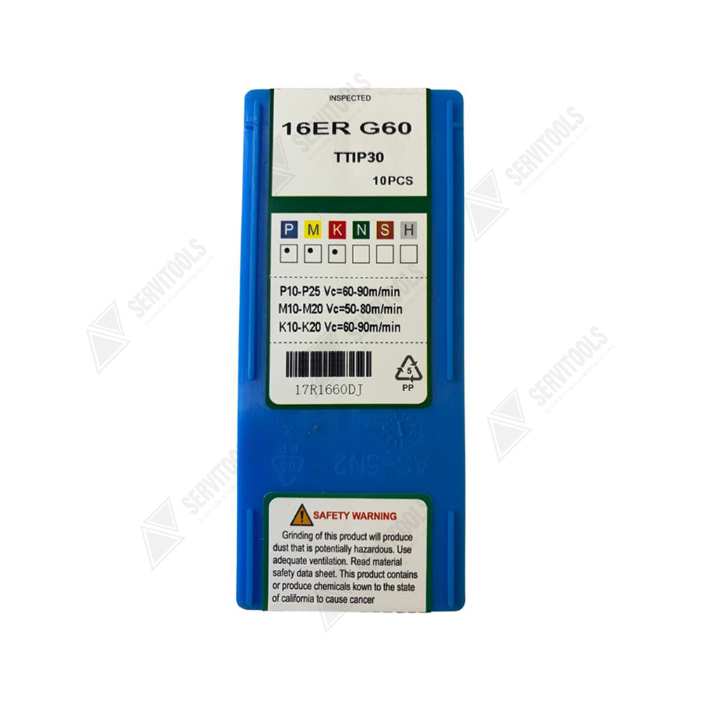 Inserto Metomet de Roscado 16ER-G60 TTIP30(1,75-3,0)(14-8) - Imagen 3