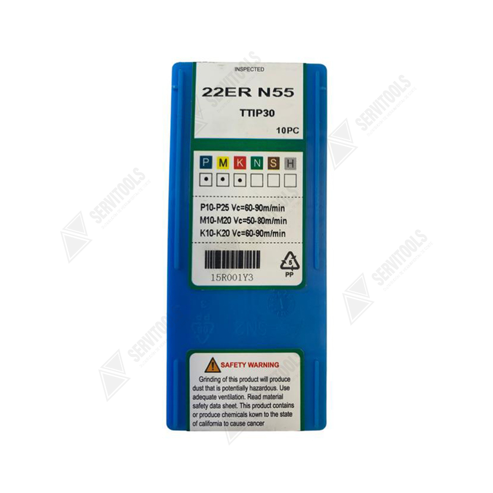 Inserto Metomet de Roscado 22ER-N55 TTIP30(3,5-7,5)(7-5) - Imagen 3