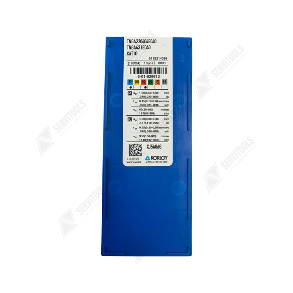 Inserto Korloy TNGA 220404 CAT10 - Imagen 3