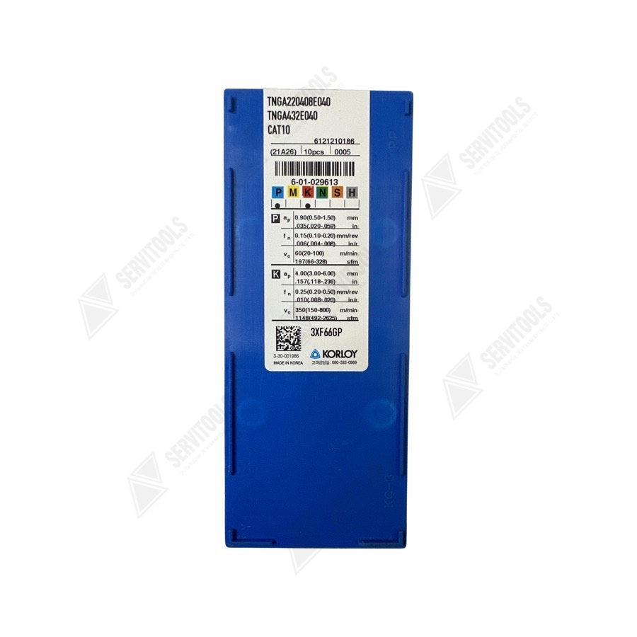 Inserto Korloy TNGA 220408 CAT10 - Imagen 3