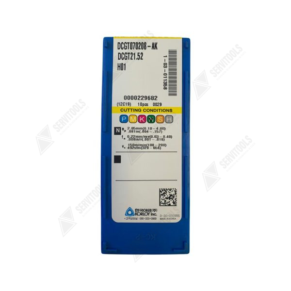 Inserto Korloy DCGT 070208 AK H01 - Imagen 3