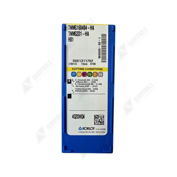Inserto Korloy TNMG 160404 HA H01 - Imagen 3