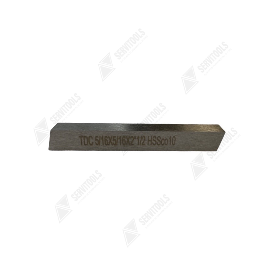 Acero cuadrado HSS 10% Co 5/16x2" 1/2