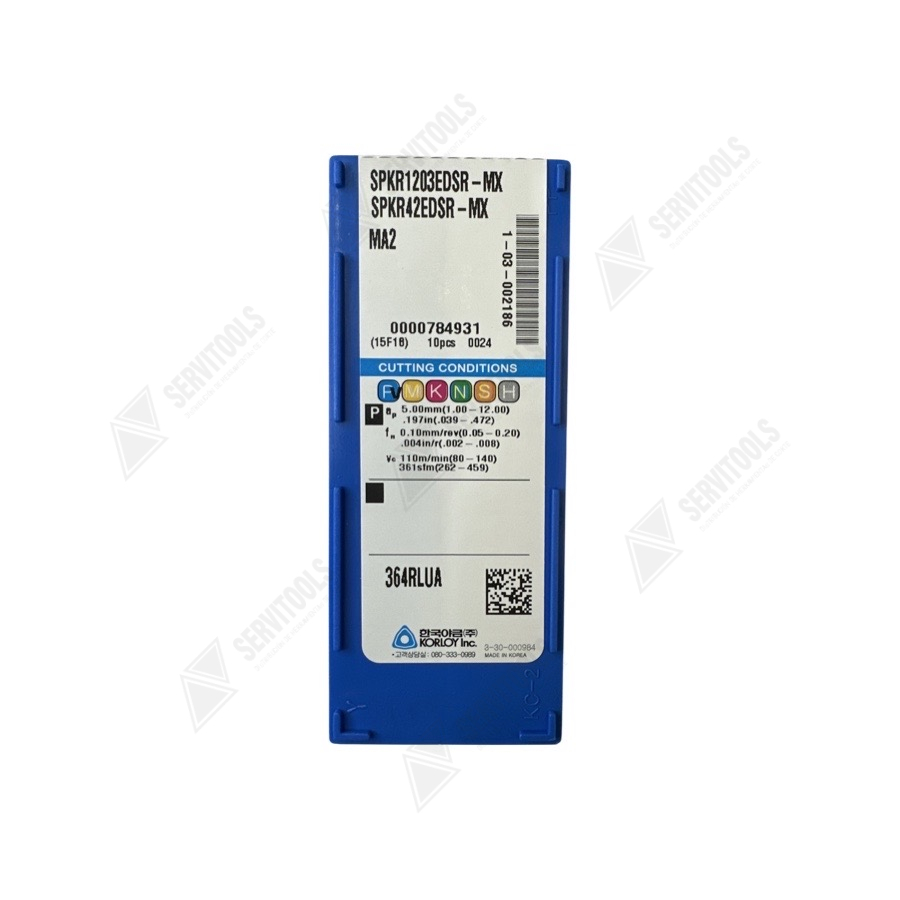 Inserto Korloy SPKR 1203EDRS MX MA2 - Imagen 3