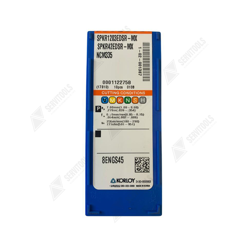 Inserto Korloy SPKR 1203EDRS MX NCM335 - Imagen 3