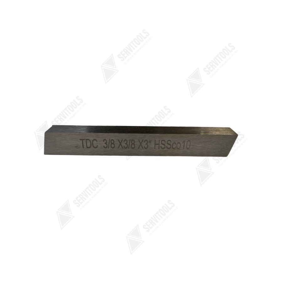 Acero cuadrado HSS 10% Co 3/8x3"