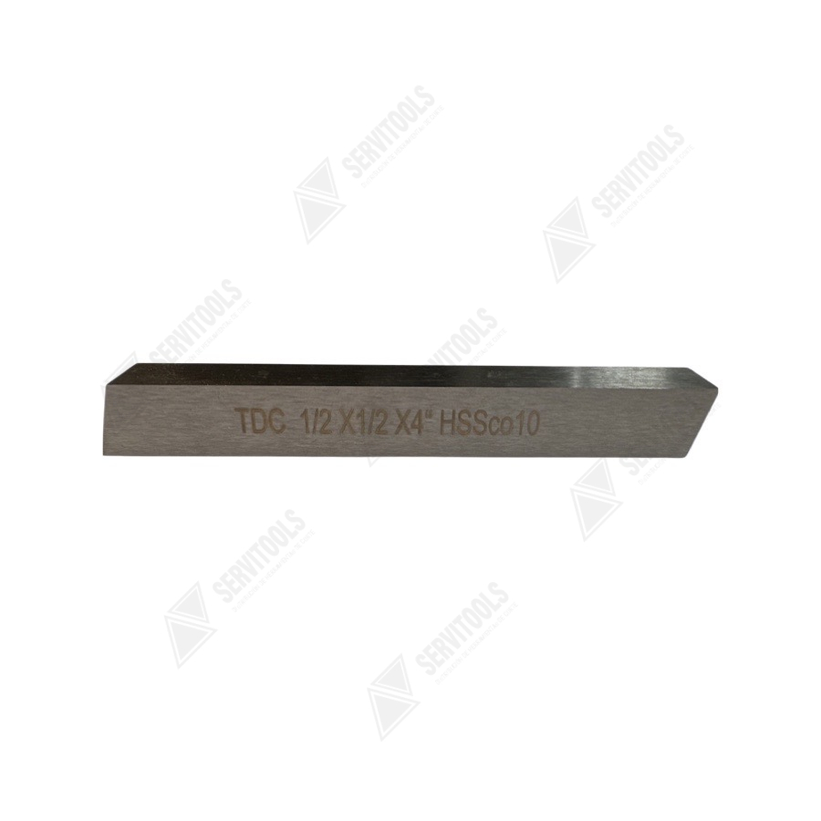 Acero cuadrado HSS 10%Co 1/2x4"