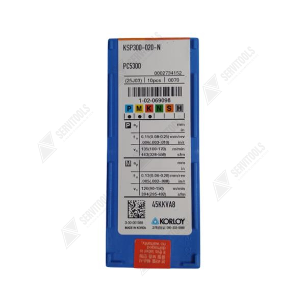 Inserto Korloy KSP300 020N PC5300 - Imagen 3